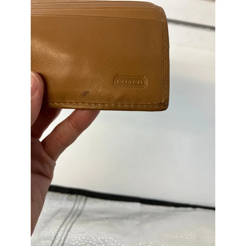 COACH SIGNATURE MULTI COLOR SIGNATURE LEATHER WALLET